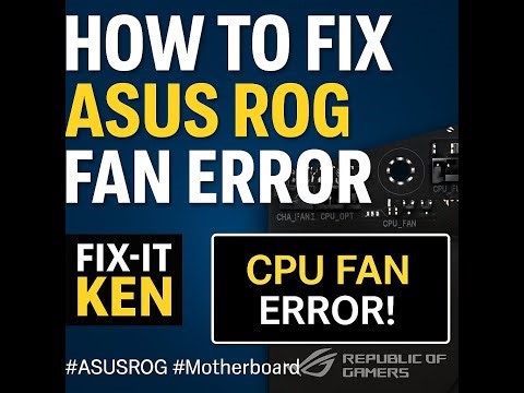 How to fix Asus ROG Fan error - Set ROG Fan Profile and AIO Header Correctly