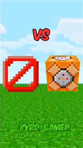 Minecraft barrier block (Vs) all blocks command block bedrock block #minecraft #shorts #vs