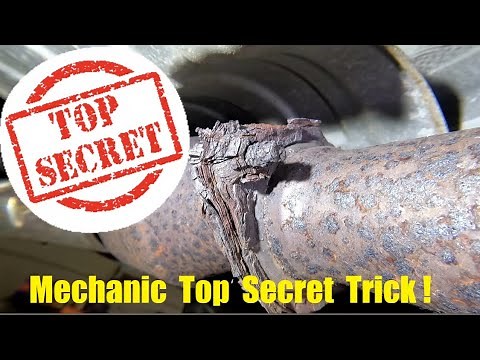 Top Secret Mechanics Trick 2! HOW TO remove extremely rusty exhaust nuts FAST without heat.