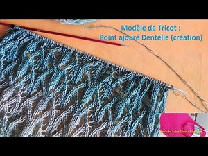 Openwork Lace Knitting Pattern for Scarf - Shawl - Stole