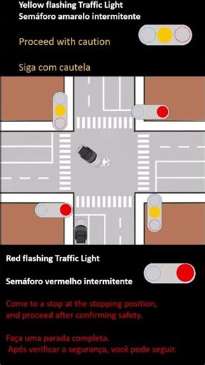 Flashing Signals JAPAN: Flashing RED = STOP!
