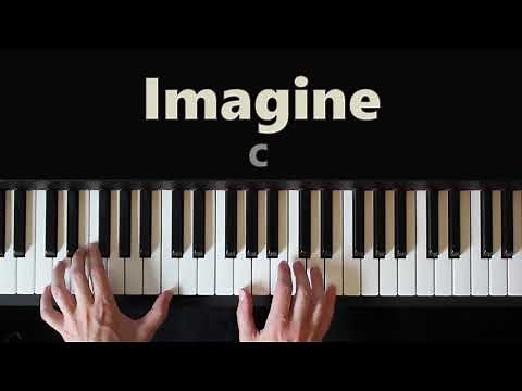 How To Play Imagine On Piano By John Lennon - Easy Tutorial