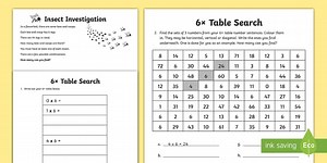 6x Tables Search
