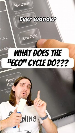 Laundry ECO Cycle Explained! #laundry #sustainable