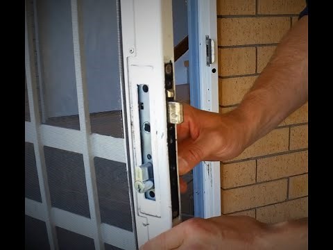 How to remove a security door lock without key.