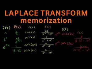 How to memorize Laplace Transforms