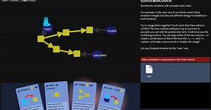 This video game teaches you how to use Git repositories