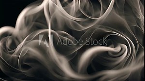 Intricate and hypnotic smoke patterns twisting and turning in a hypnotizing way. Abstract motion background Stock Video