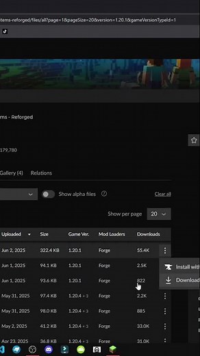 HOW TO GET THE HOLD MY ITEMS MOD IN MINECRAFT EASILY