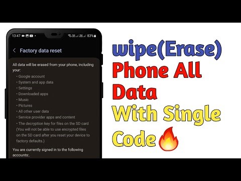 How to Do Factory Reset with a Single Secret Code | Wipe All Data On Android Phone