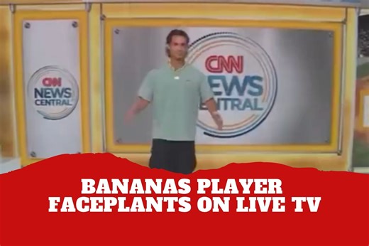Savannah Bananas player faceplants on Live CNN backflip attempt leaving anchors stunned - MarcaTV