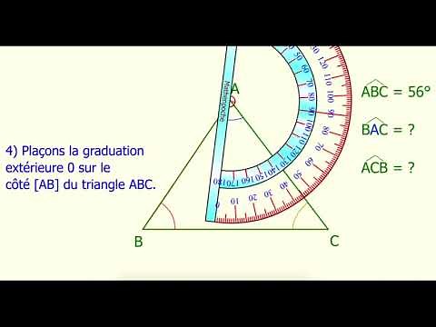 Mesurer des angles dans un triangle