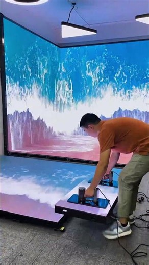 Mind-Blowing LED Screen + Interactive Projection Setup | Immersive Ocean Visual Experience 🌊✨