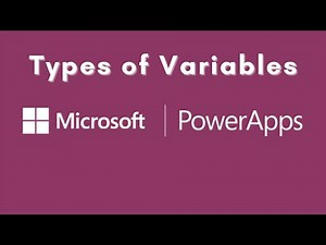 Types of Variables in Power Apps with Example | Intro to PowerApps Variables | Variables Power Apps