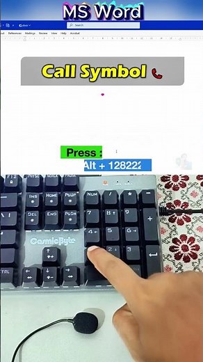 Draw a Phone Call Symbol in MS Word with Just a Shortcut – It’s Shockingly Easy! #keyboard #tricks