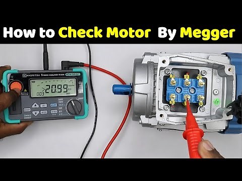 How to Check Motor with Megger | Induction Motor test with megger‪@ElectricalTechnician‬