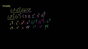 Simplifying mixed radical and exponential expressions