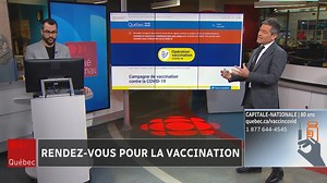 Dès jeudi, les Québécois âgés de 85 ans et plus pourront prendre rendez-vous pour recevoir leur première dose de vaccin contre la COVID-19. Le processus de réservation peut s'effectuer en ligne et au téléphone. Les détails avec Jean-François Blanchet. | ICI Québec