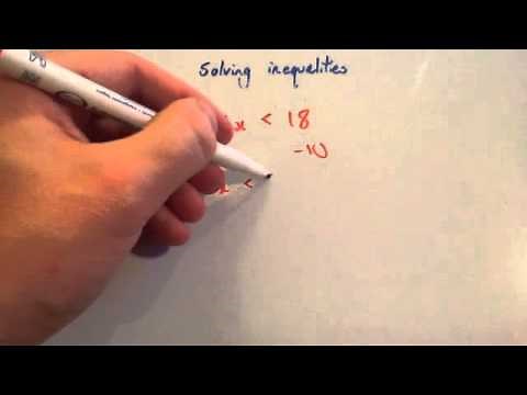Solving inequalities - Corbettmaths