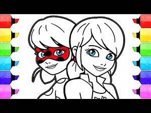 Miraculous Ladybug Coloring Pages | How to Draw and Color Ladybug and kwami Coloring Book