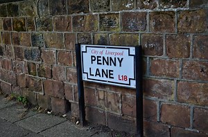Penny Lane in Liverpool, England