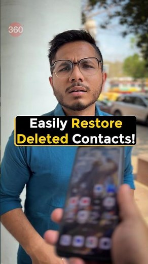 How To Recover Deleted Contacts! #gadgets360 #techreels #techtrends #contact #googlecontacts #howto