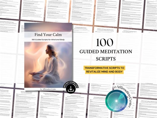 100 Guided Meditation Scripts Bundle - Guided Breathwork - Guided Visualization - Mindfulness Scripts - Emotional Healing Scripts Guidebooks - Etsy