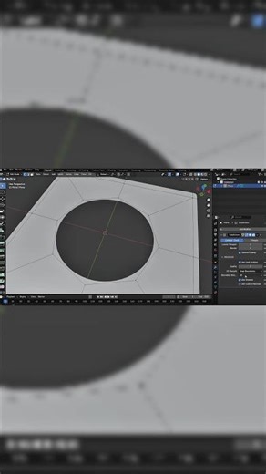 Blender make circle in plane