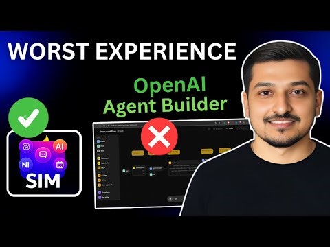 Building Agents using OpenAI Agent Builder vs SIM AI (N8N Alternative & Open Source)