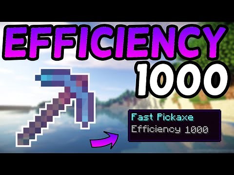 How To Get an Efficiency 1,000 Pickaxe In Minecraft 1.16! (2021)