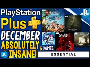Absolutely INSANE PS Plus FREE Games DECEMBER 2025 (PlayStation Plus Essential December PS+)
