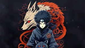 Sasuke, Naruto, Nine Tails, 4K