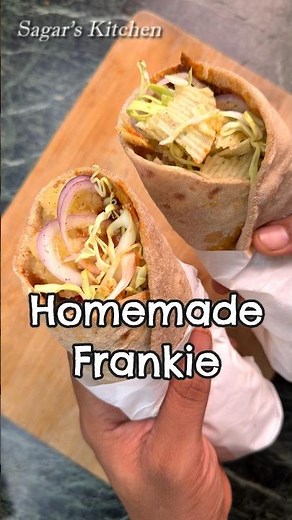 Homemade Healthy Frankie Recipe...#Shorts #Frankie