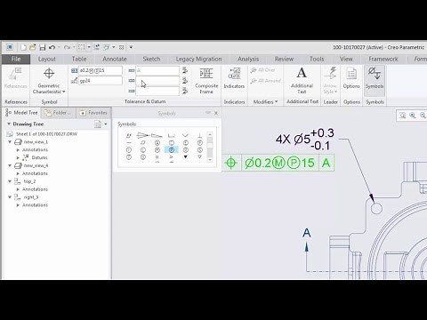 New to Creo 4.0 - Flexible Tolerance and Datum for Geometric Tolerances (GTOLS)