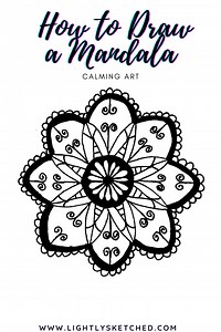 How to Draw a Mandala Step by Step | Lightly Sketch | Mono
