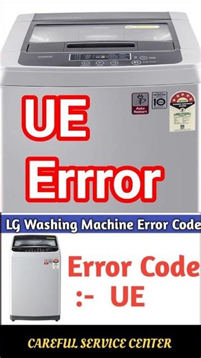 lg top lod washing machine ue error code