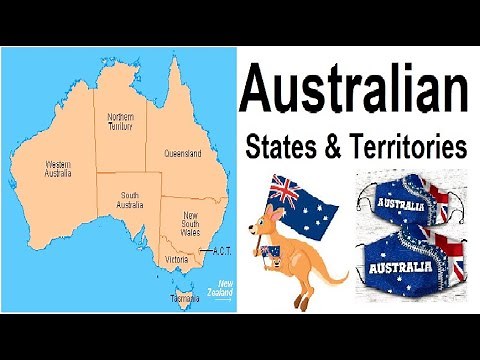 States and Territories of Australia/Provinces of Australia/Australia Political & Administrative Map