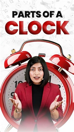 Parts of a Clock ⏰ in English | Essential English Vocabulary | English Connection Kanchan #shorts