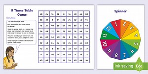 8 Times Table Game