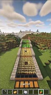 🌾 Minecraft AUTO Crop Farm Tutorial | Easy Harvesting System!