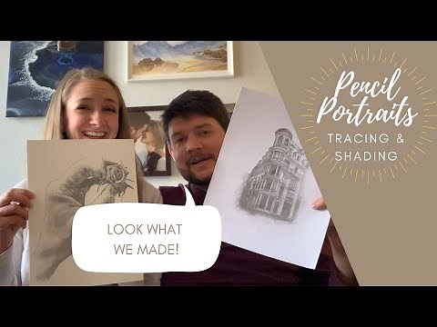 Pencil portraits from a photo using TRACING & SHADING