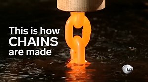 11K views · 97 reactions | The process of making chains starts with a wire rod that is narrowed and hardened to strengthen it. It then goes through a forming machine to shape the wire into its recognizable shape. | Business Insider Africa | Facebook
