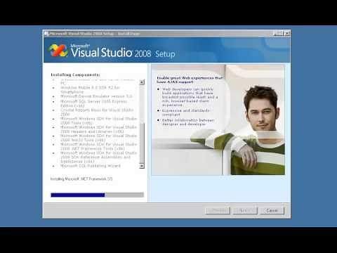 Installing Visual Studio 2008 Professional