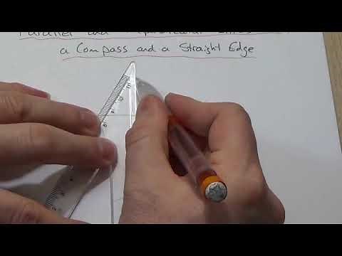 Parallel and Perpendicular Lines with a Compass and a Straight Edge