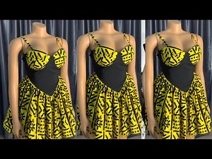 How to cut and sew a basque waist dress with a corset cup