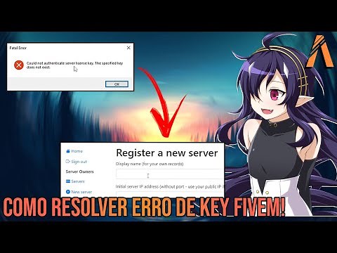 Como resolver o erro "Could not authenticate server license key." Criando uma KEY FiveM grátis 2023