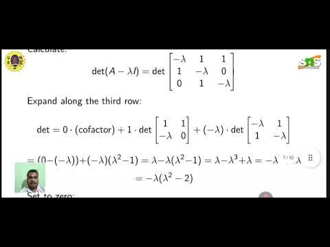 DT based problem solving on Matrices| Matrices and Calculus | SNS Institutions