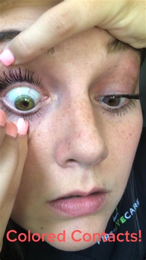 Stunning Purple and Green Contacts - Eyecare with Alcon Air Optix Colors