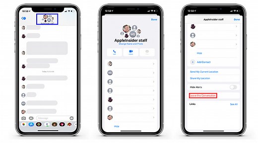 How to remove yourself from a group chat in iMessage on iPhone or iPad | AppleInsider