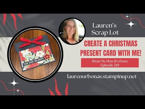 Holiday Card DIY / How to Make A Present-Shaped Christmas Card/ Show Me How Its Done Series